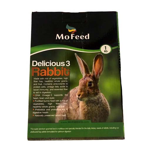 غذای خرگوش مفید مدل Rabbit Delicious وزن 1 کیلوگرم